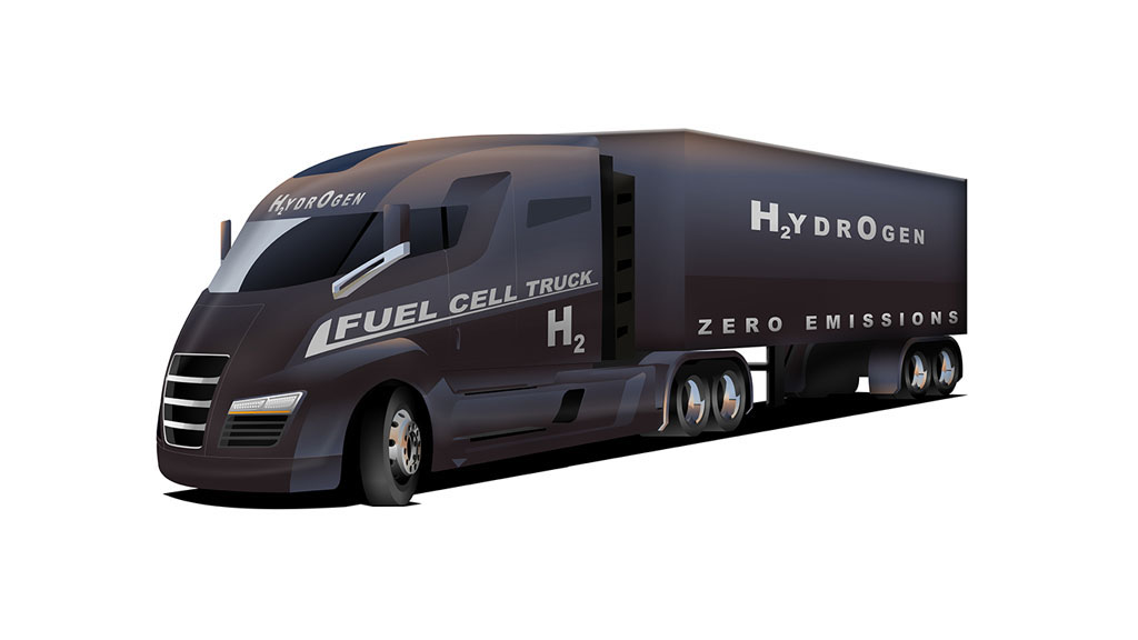 Electric powered semi truck - electric transportation