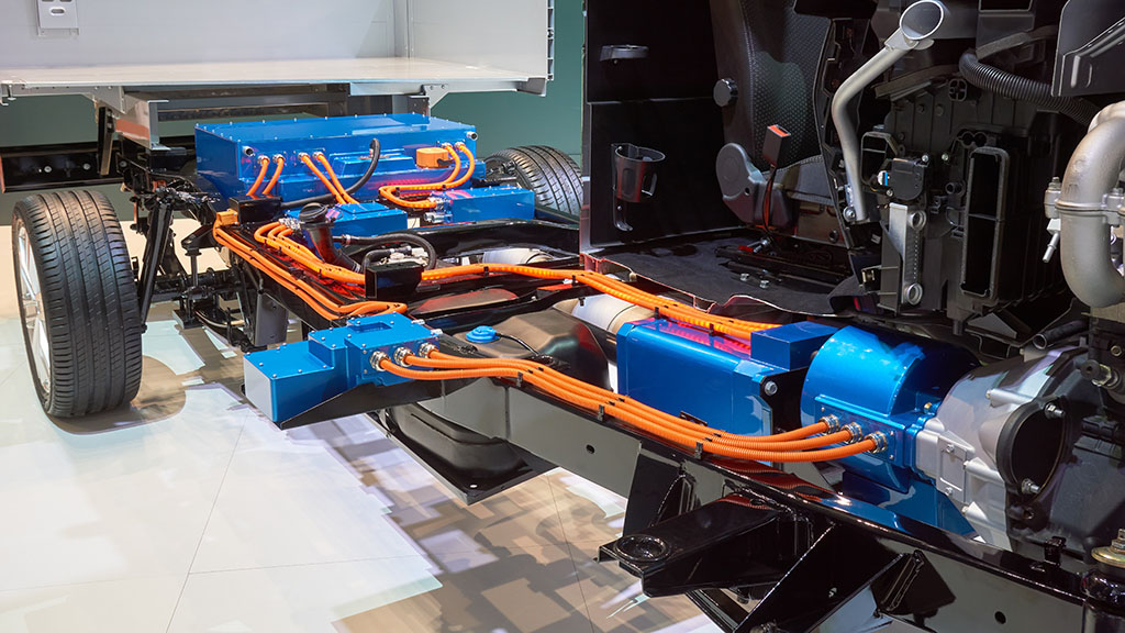 Chassis of electric hybrid commercial truck - Electric Transportation