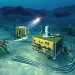 Rendering of a subsea environment where Flow Technology flowmeters are used.